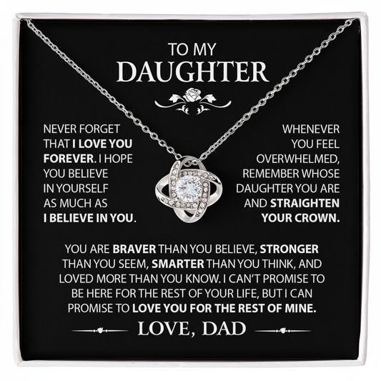 Infinite Bond – Love Knot Necklace | Forever Woven in Love & Heart